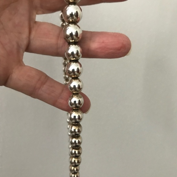 Tiffany & Co. Graduated Bead Ball Sterling Silver Necklace - Picture 2 of 5